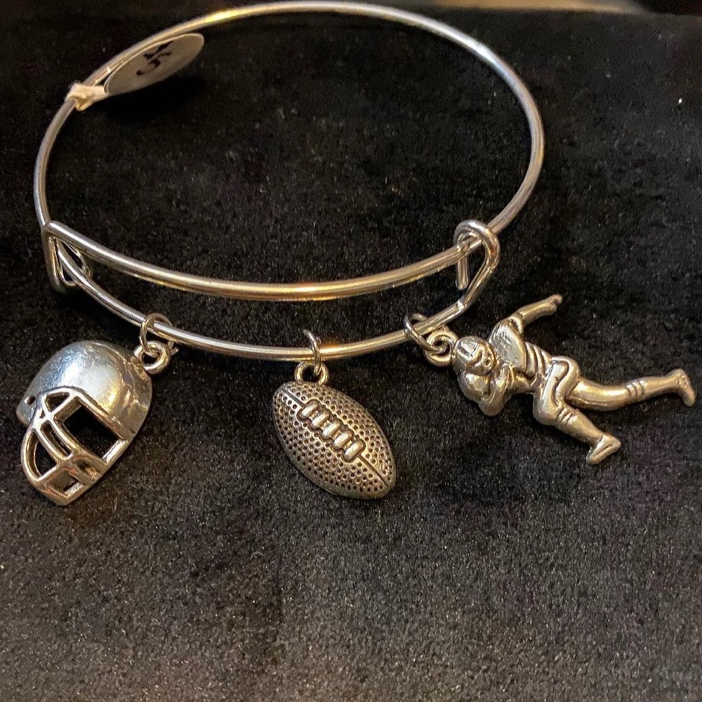 Football bangle bracelet